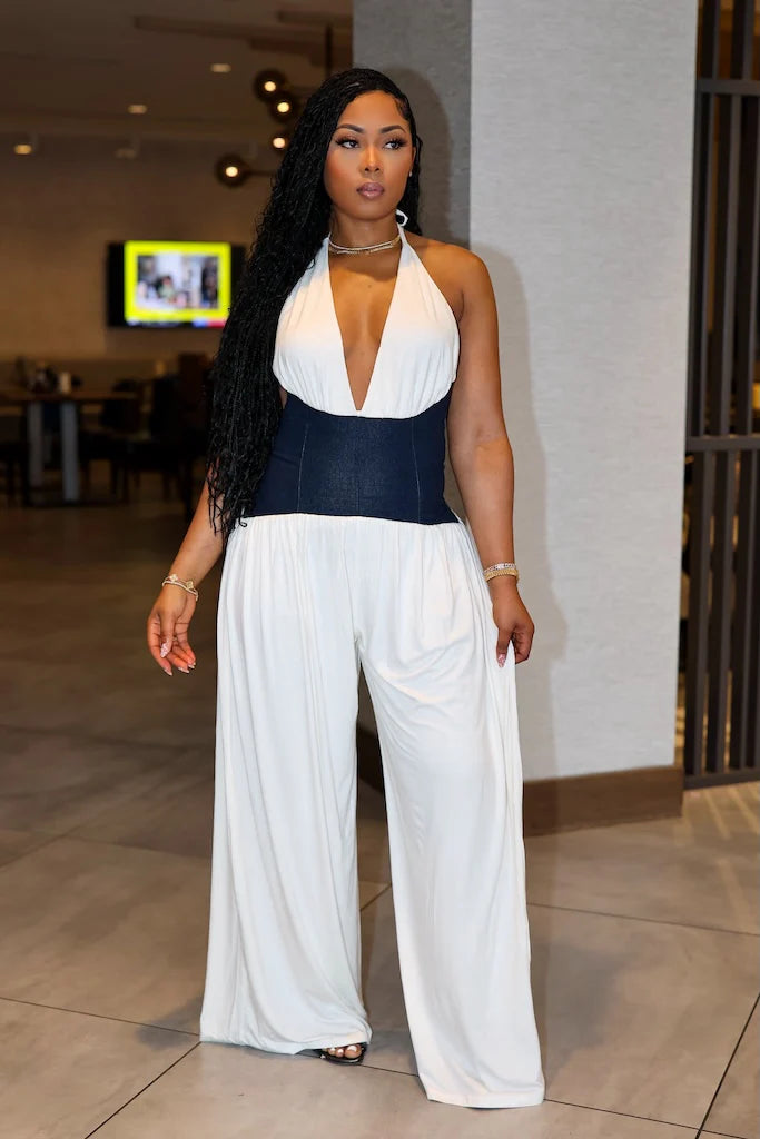 70084# macacão irregular deconte em v