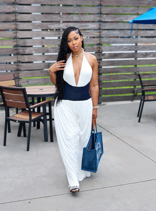 70084# macacão irregular deconte em v