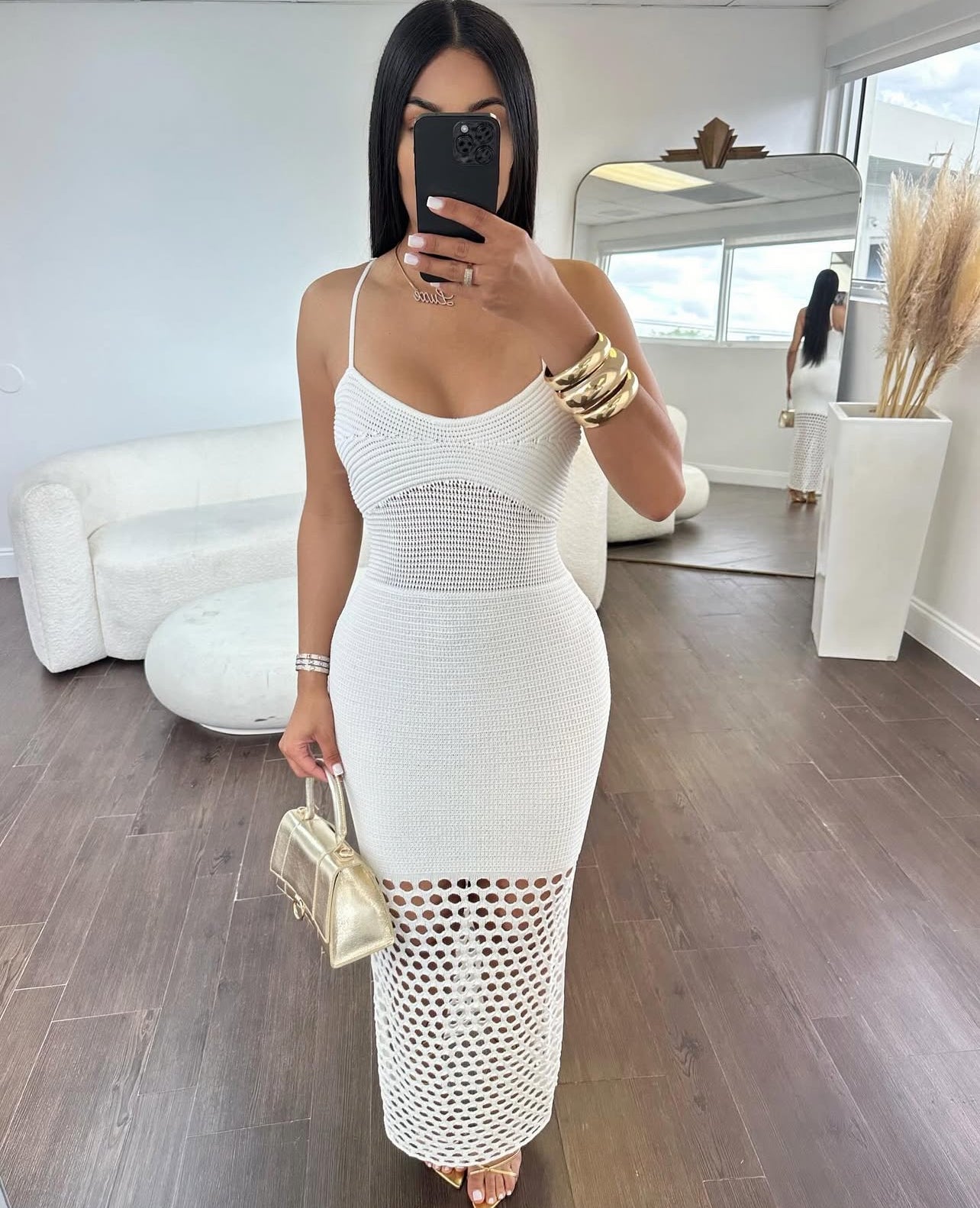 SV10004# vestido crochet sunset