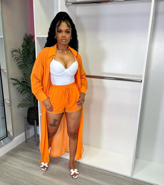 V10107# conjunto 2 peças de verão túnica