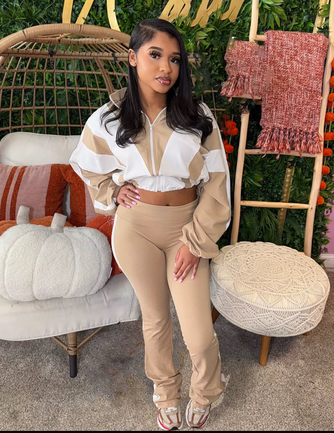 70074# conjunto fit com calça boca de sino