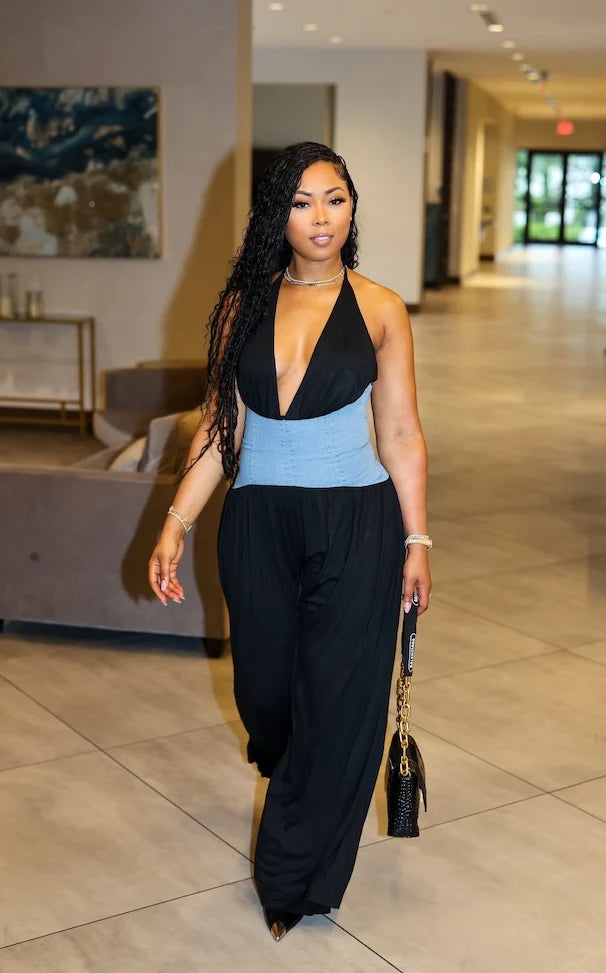 70084# macacão irregular deconte em v