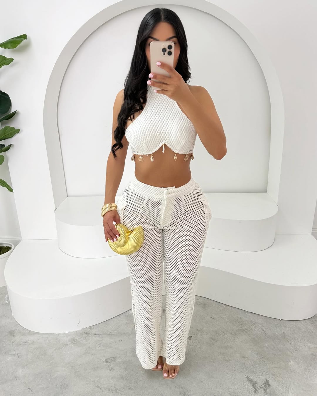 V1130# conjunto verão top e calça