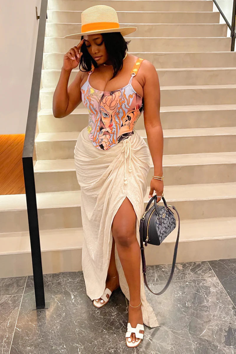 #7068 crop top capri com costura