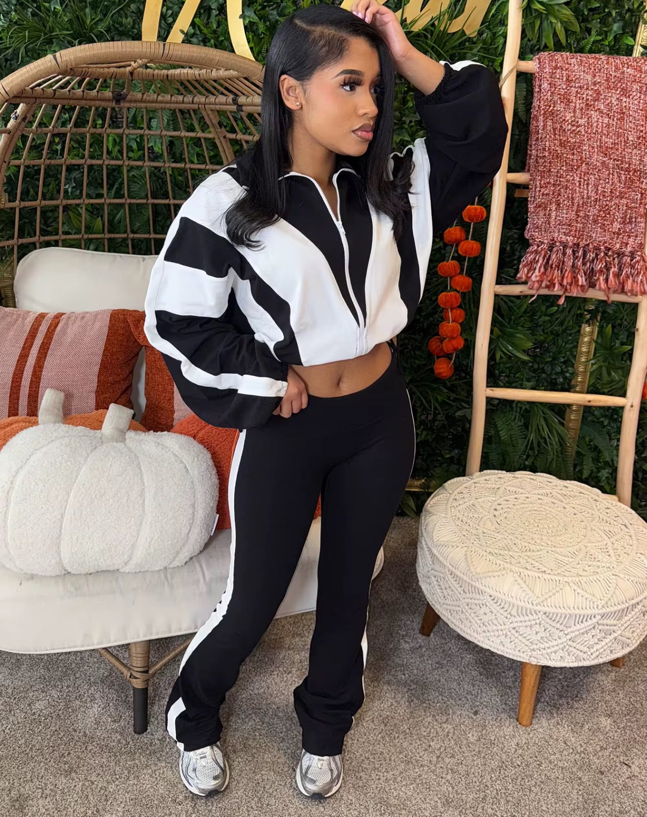 70074# conjunto fit com calça boca de sino