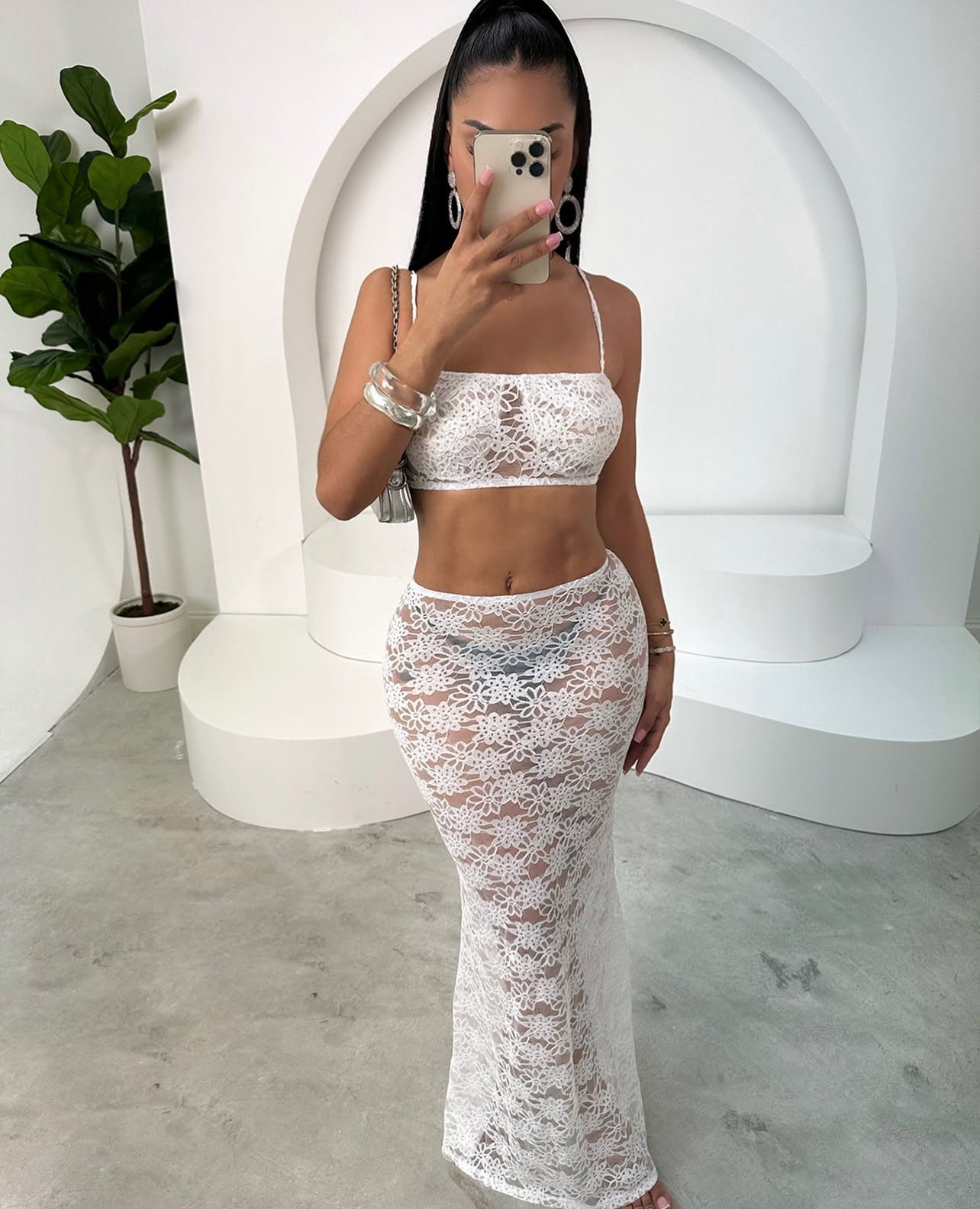 V1020# conjunto 2 peças renda