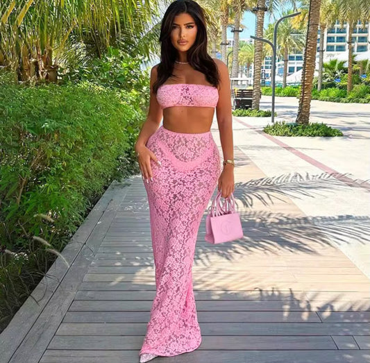 V1020# conjunto 2 peças renda