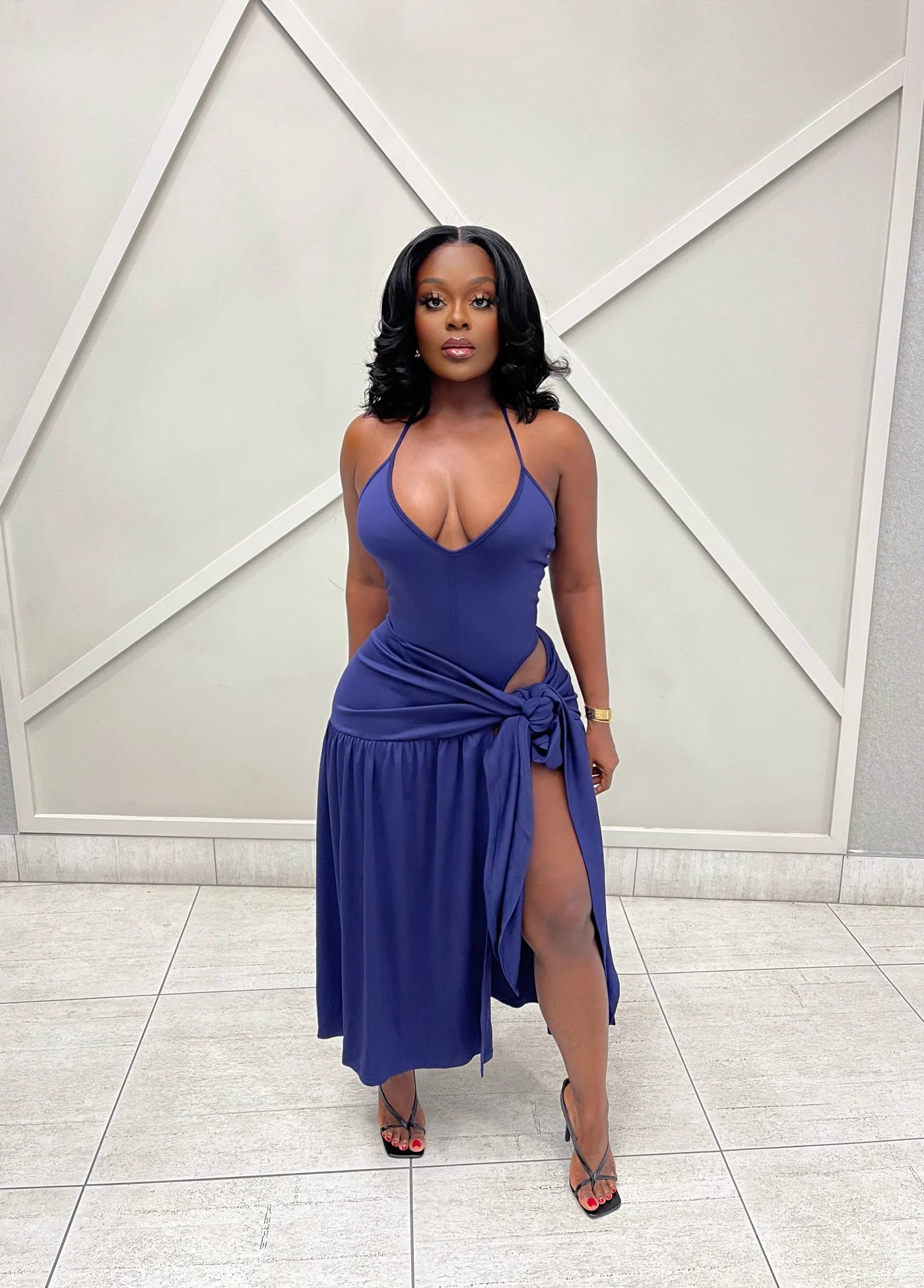 #7025 conjunto duas peças lace up