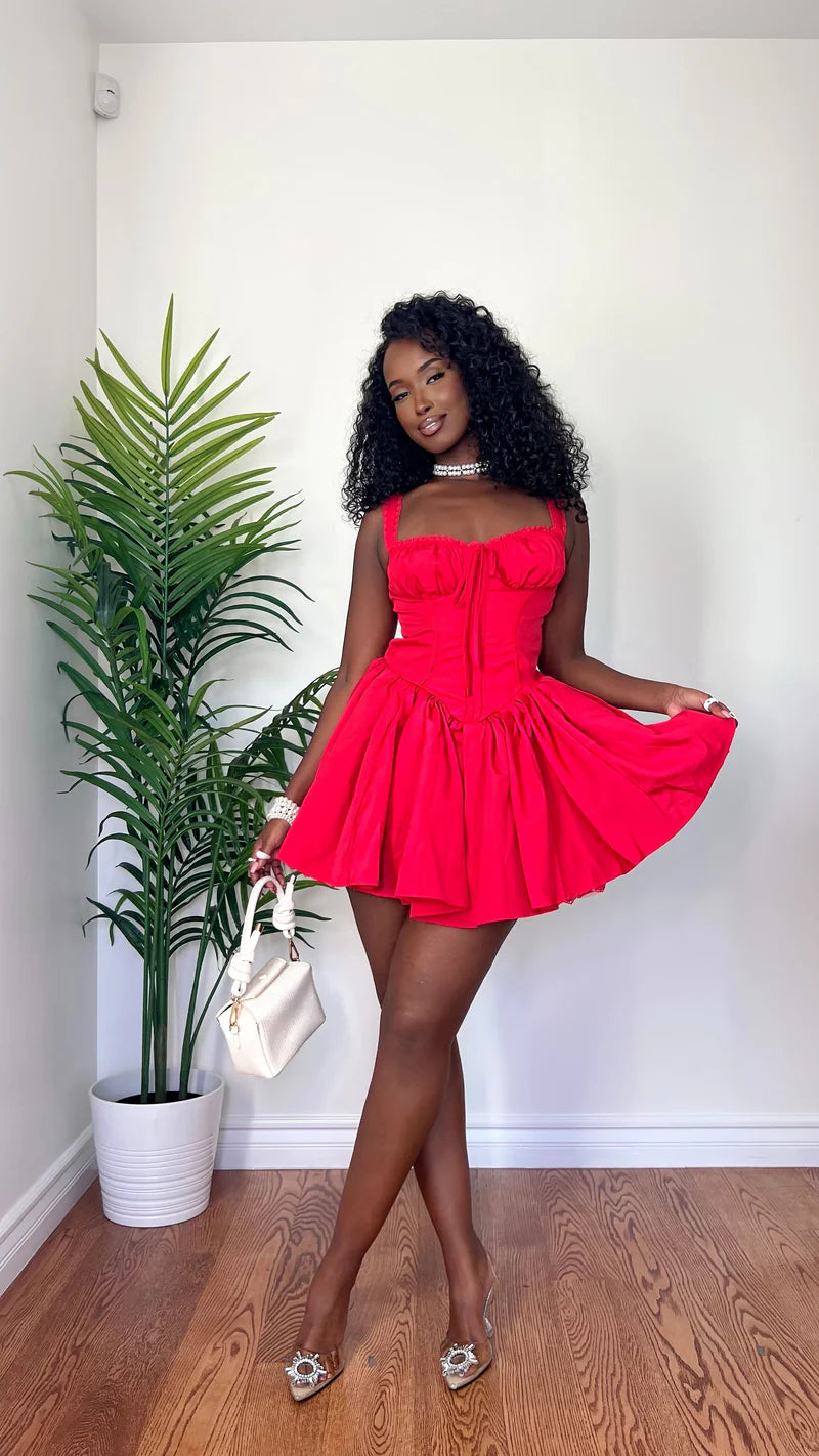 #7035 Mini vestido barbie