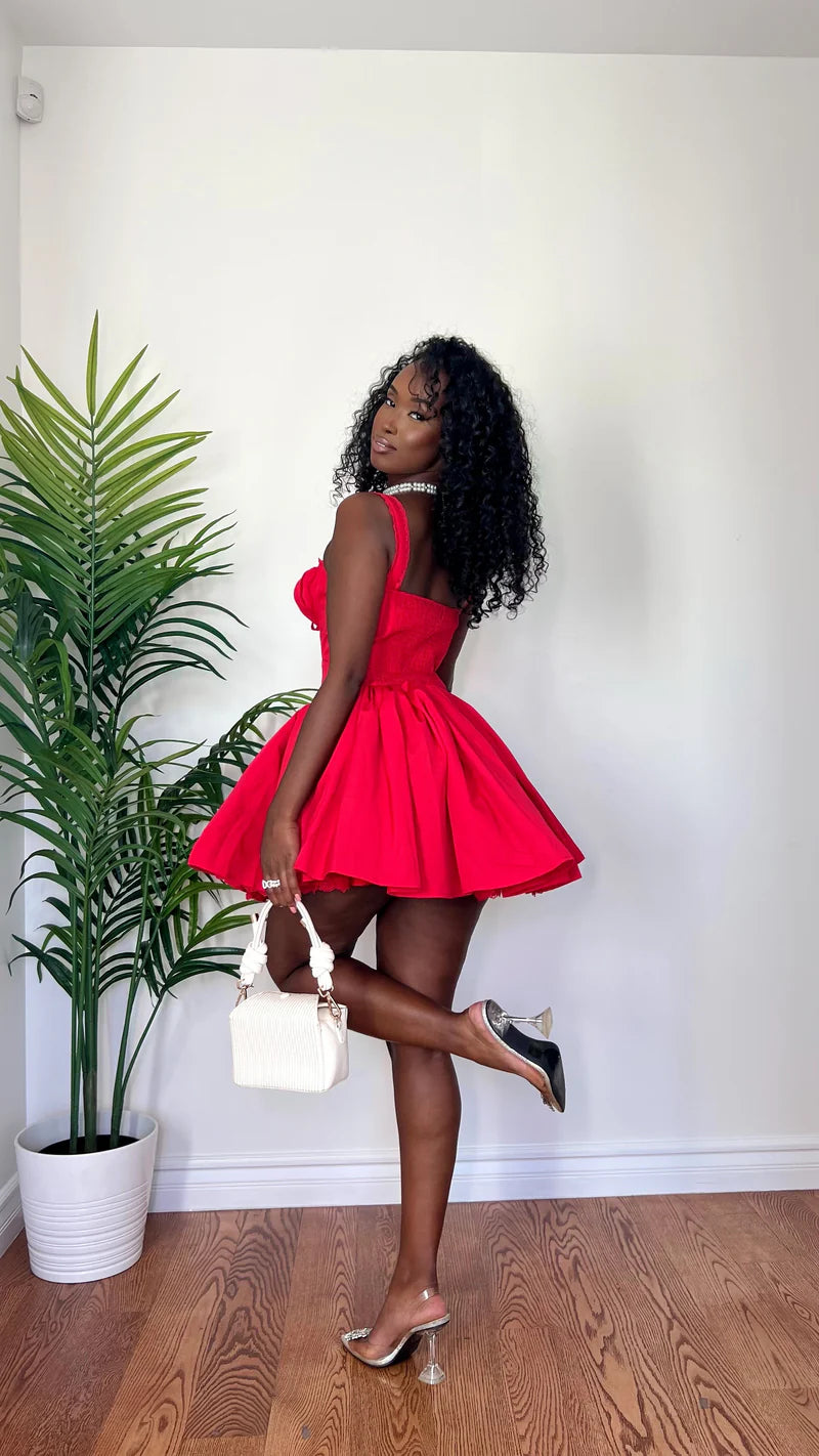 #7035 Mini vestido barbie