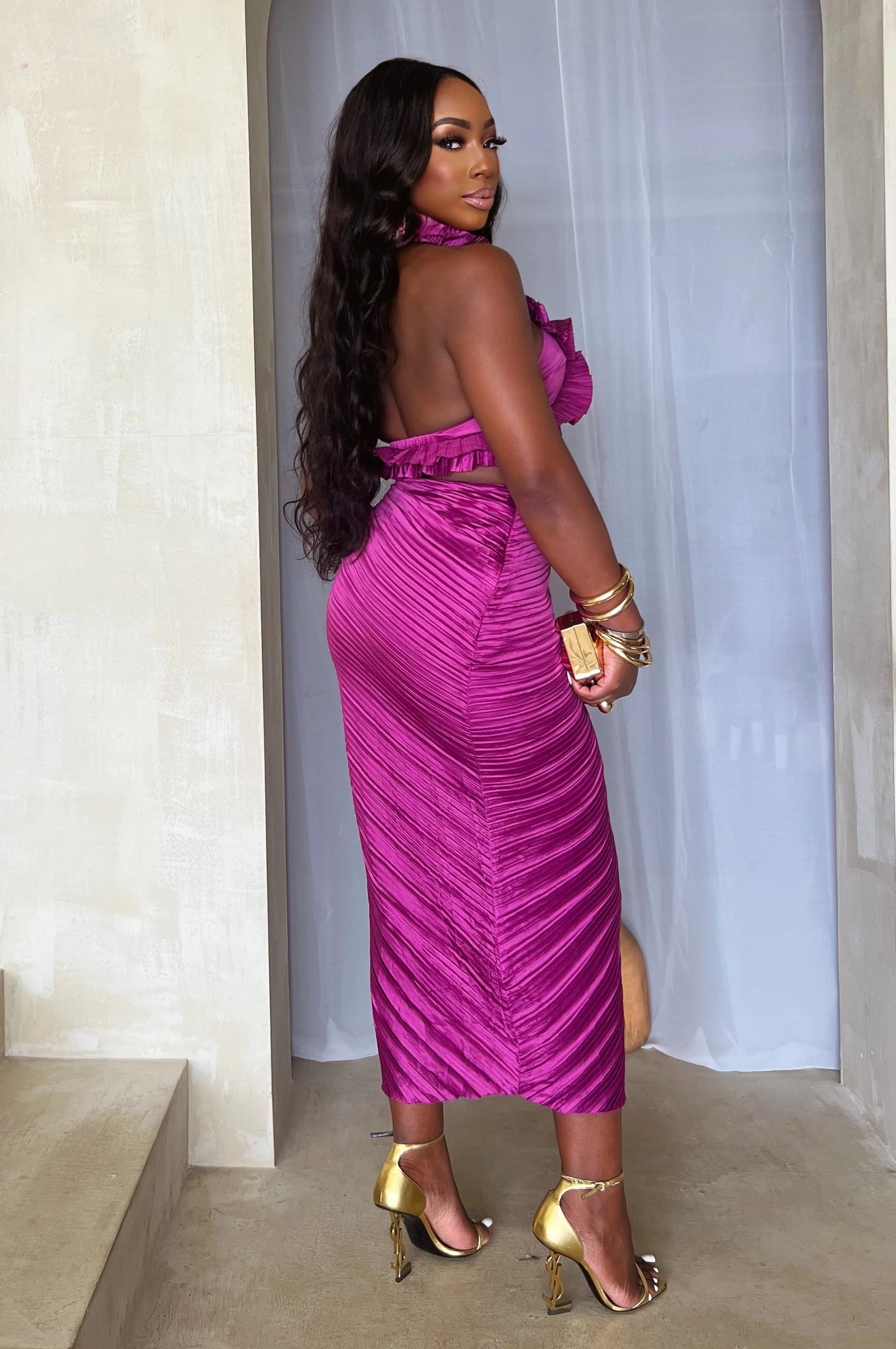 #7043 conjunto duas peças em ruffle