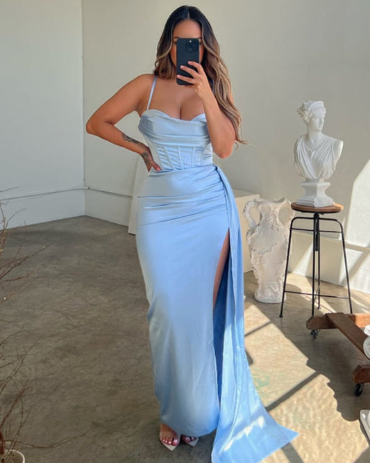 VM10500# Vestido longo cerimónia