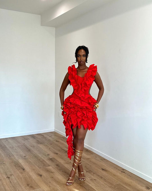 Vm10155# vestido de flores Costa aberta