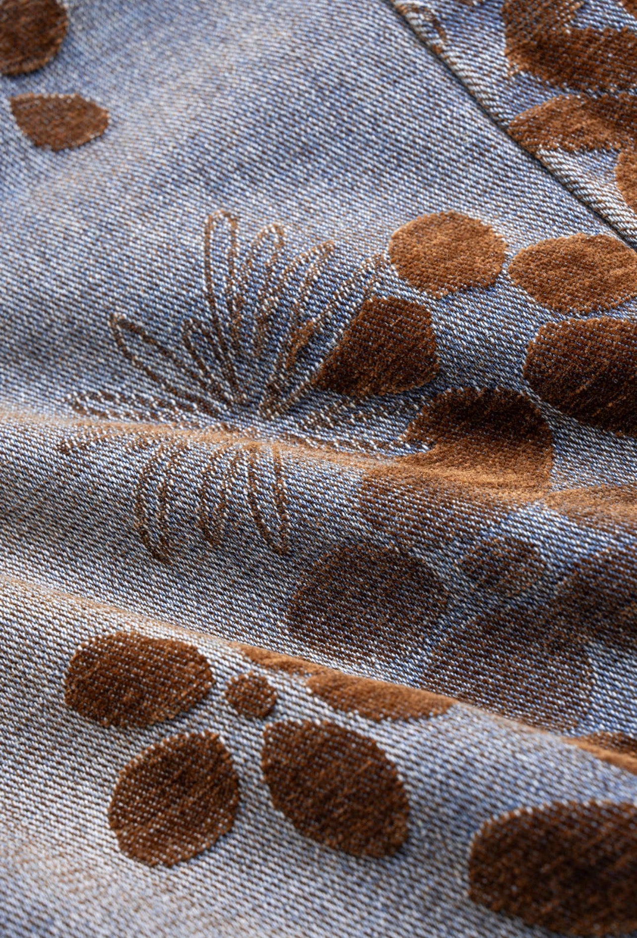 jeans estampado floral cintura alta calças estilo oversize