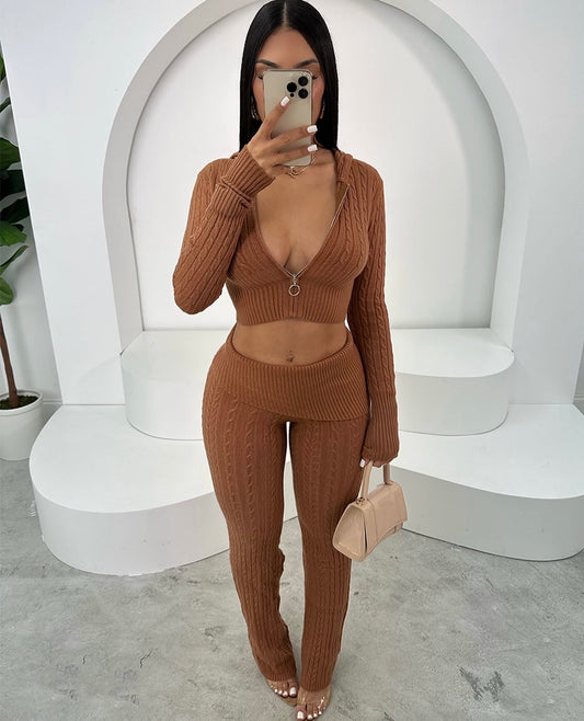 Conjunto de 2 peças de moletom casual para deslocamento diário calça de malha