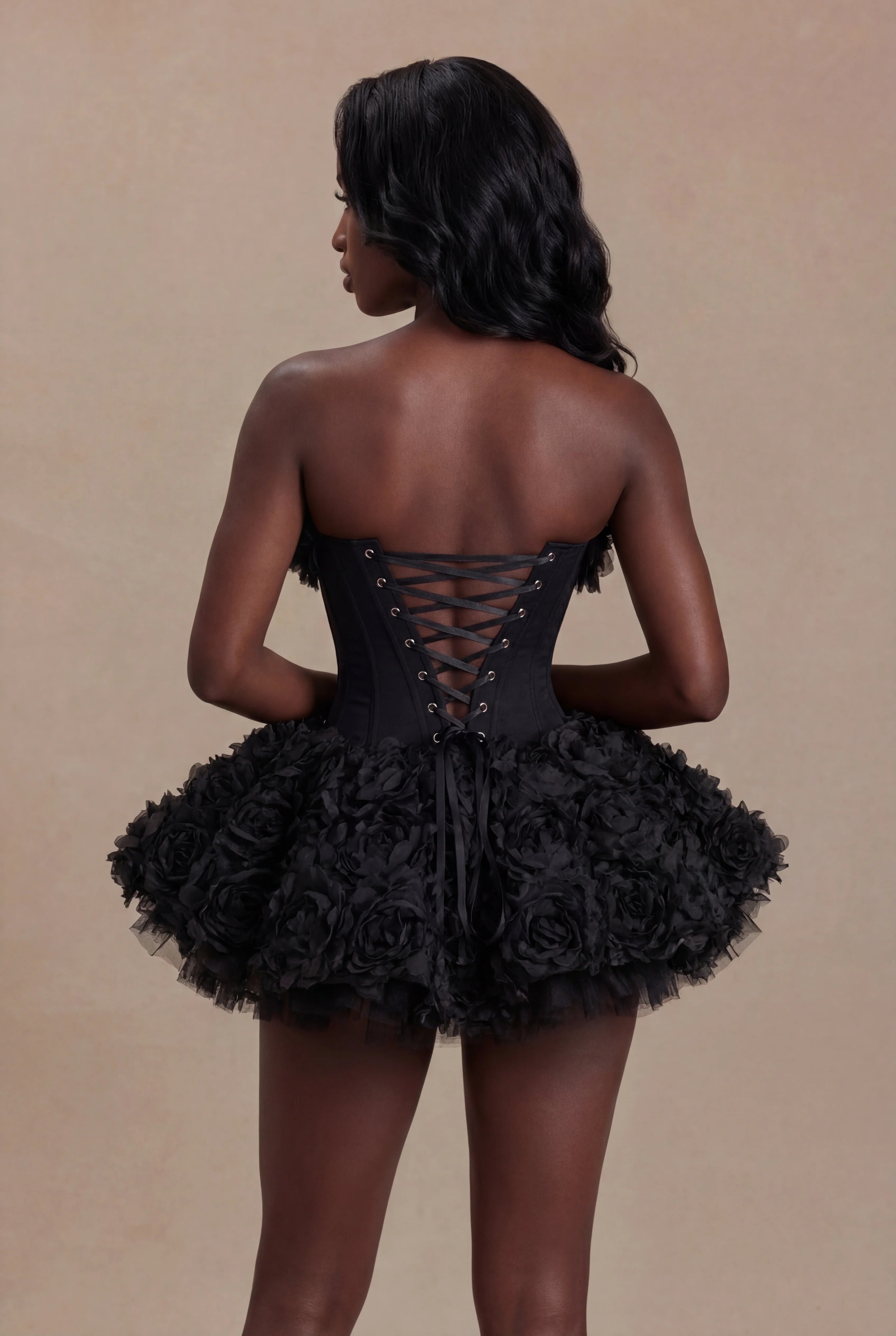 COKTAIL EDIT
 vestido curto tipo bailarina C/corset justavel