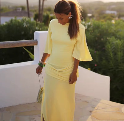 200016# Vestido elegante sem costas