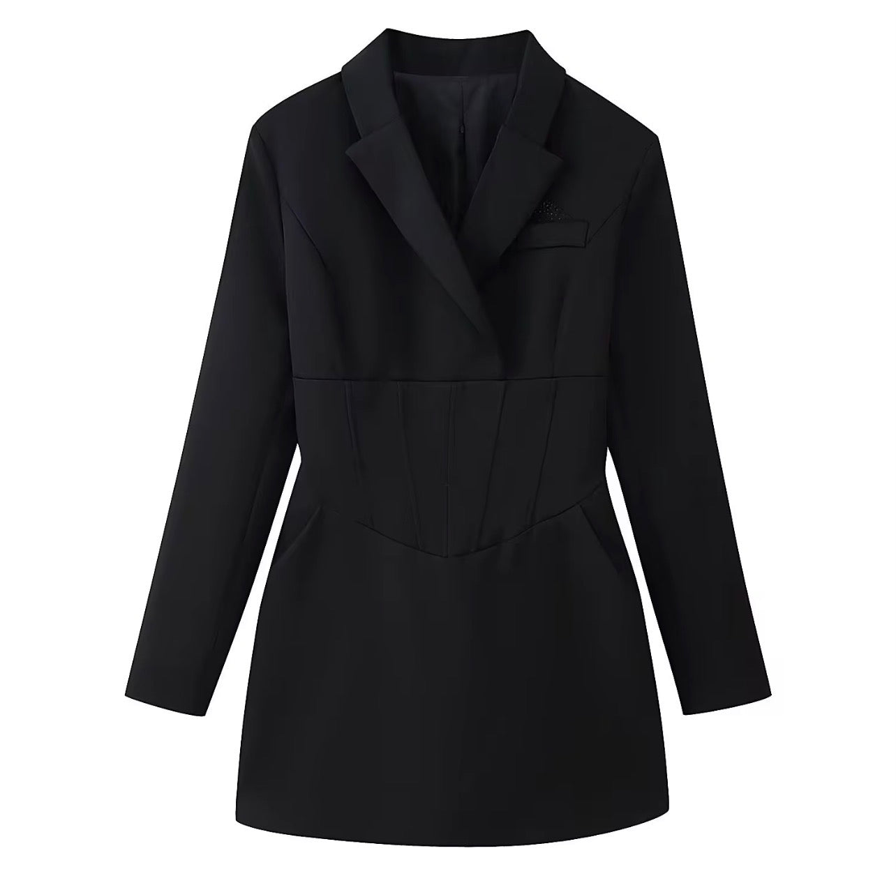 MINI MOOD   Vestido manga comprida blazer roupas de negócios e festas