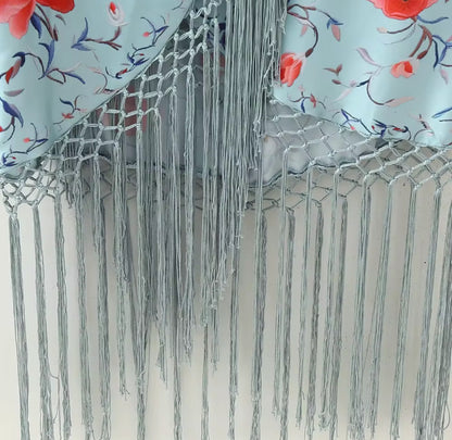 VD80061 Vestido estampado elegante com franja