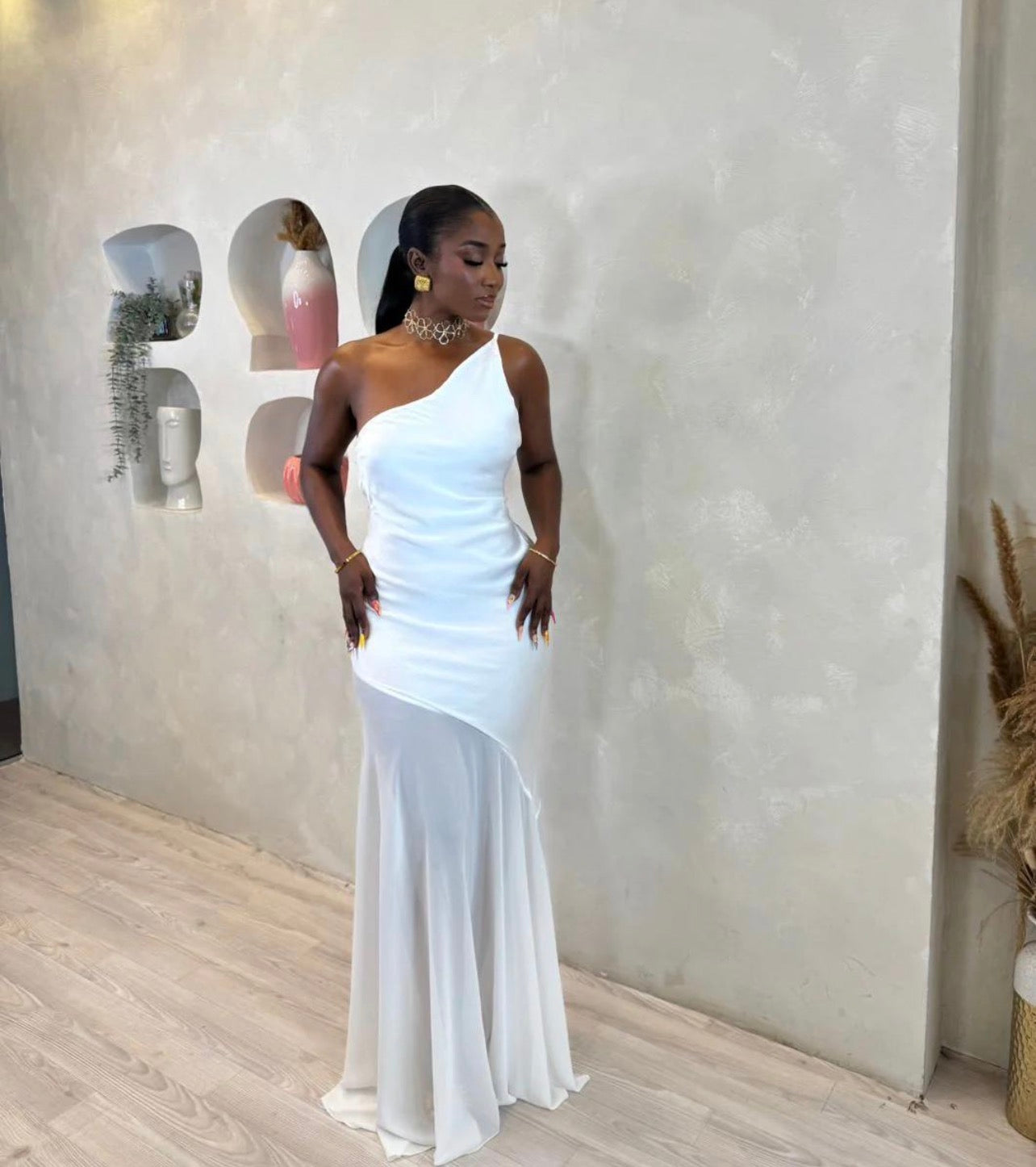 ITGIRLS BOO  Vestido com uma alças finas, bainha transparente, elegante ideias para Festas