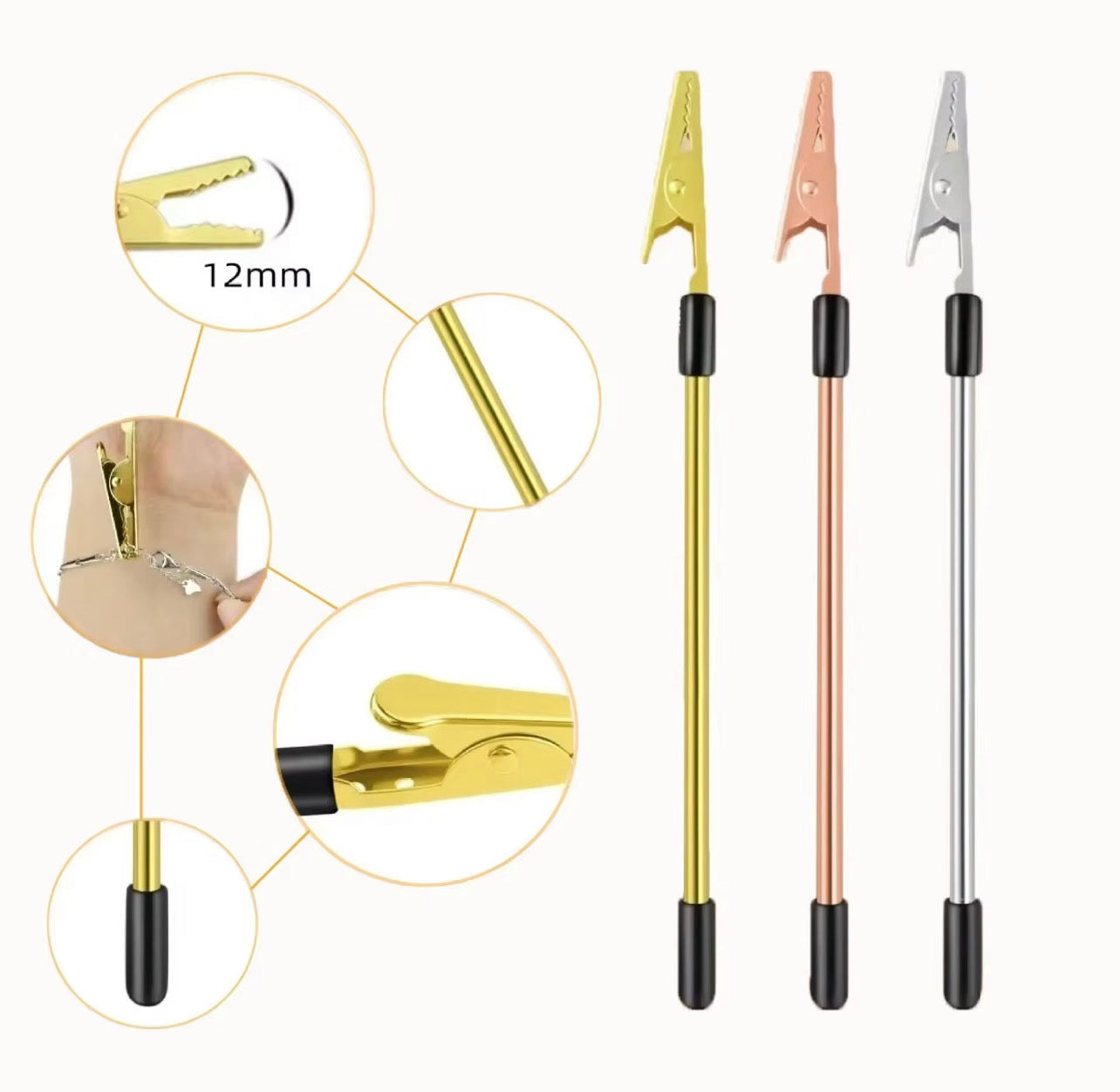 VIRAIS ferramenta ajudante de pulseira de mão equipamento de fixação e engate para joias pulseira colar relógio fechos zíper