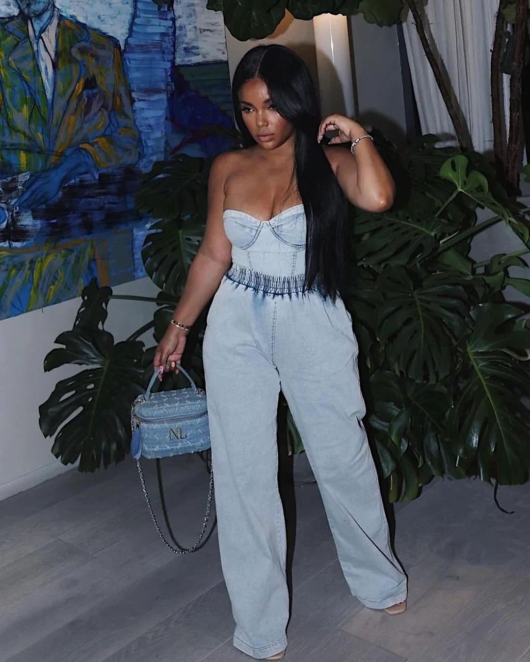 1870# irregular denim set