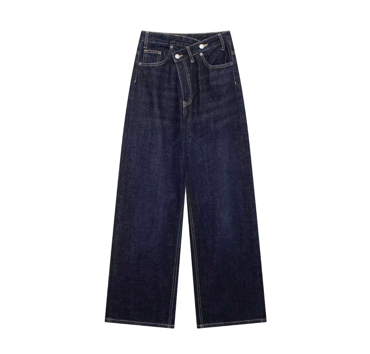 Calça jeans cintura alta