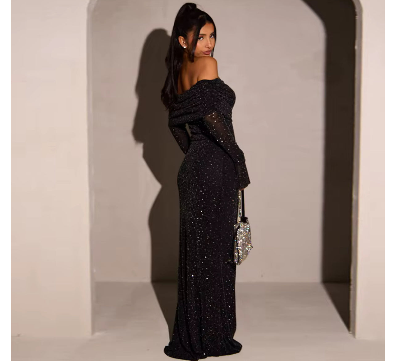 200015# vestidos com brilhante ombro a ombro