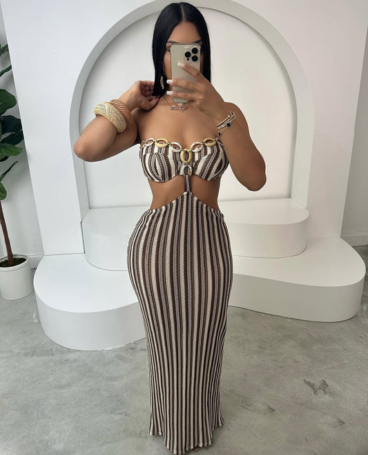 V1001vestido longo sem alças