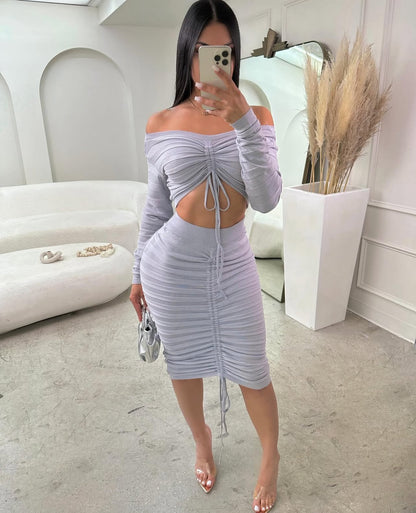 CJ 2003# Conjunto Verão top com cordas niveladora