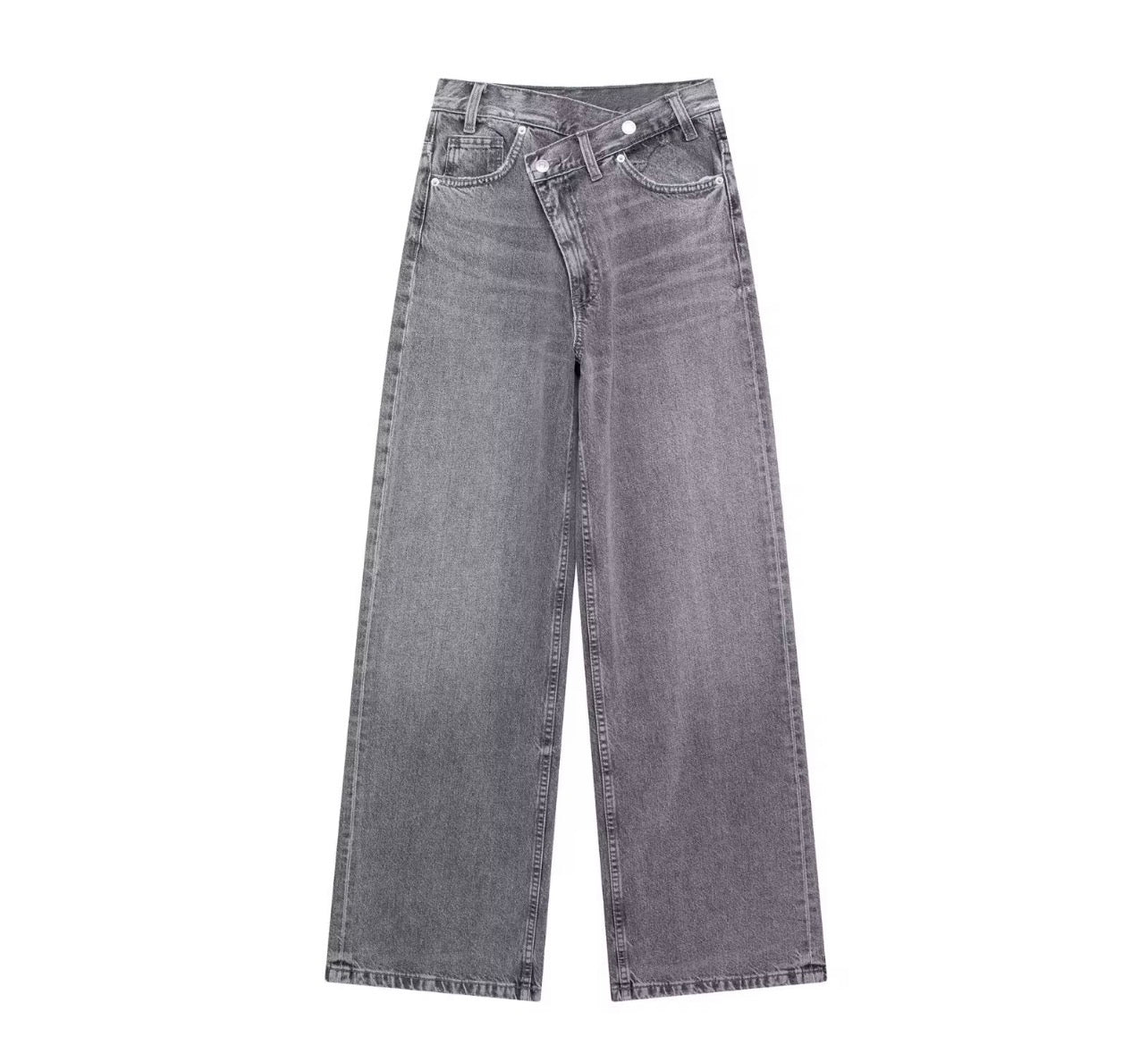 Calça jeans cintura alta