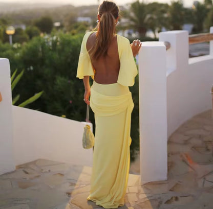 200016# Vestido elegante sem costas