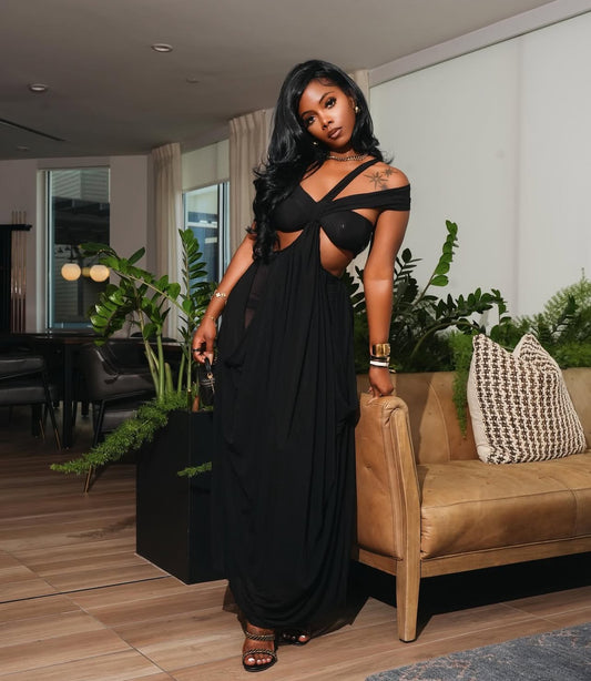 V80008#  Vestido transparente em camadas alças multiplas para festas na praia na primavera/verão