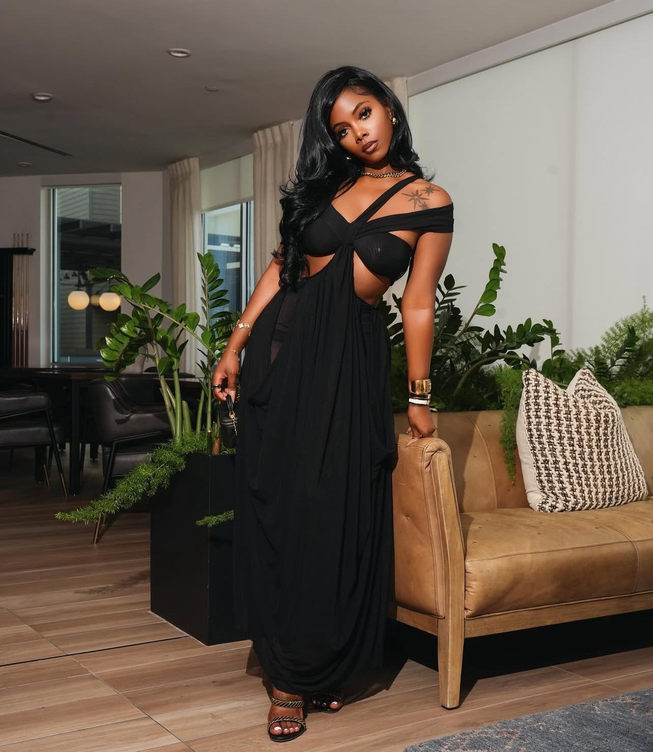 V80008#  Vestido transparente em camadas alças multiplas para festas na praia na primavera/verão