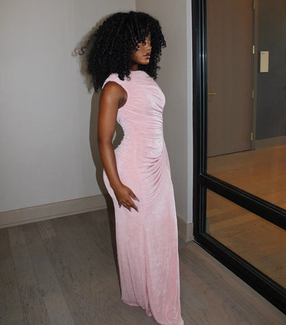 VM80012# Vestido sem mangas, justo,elegante