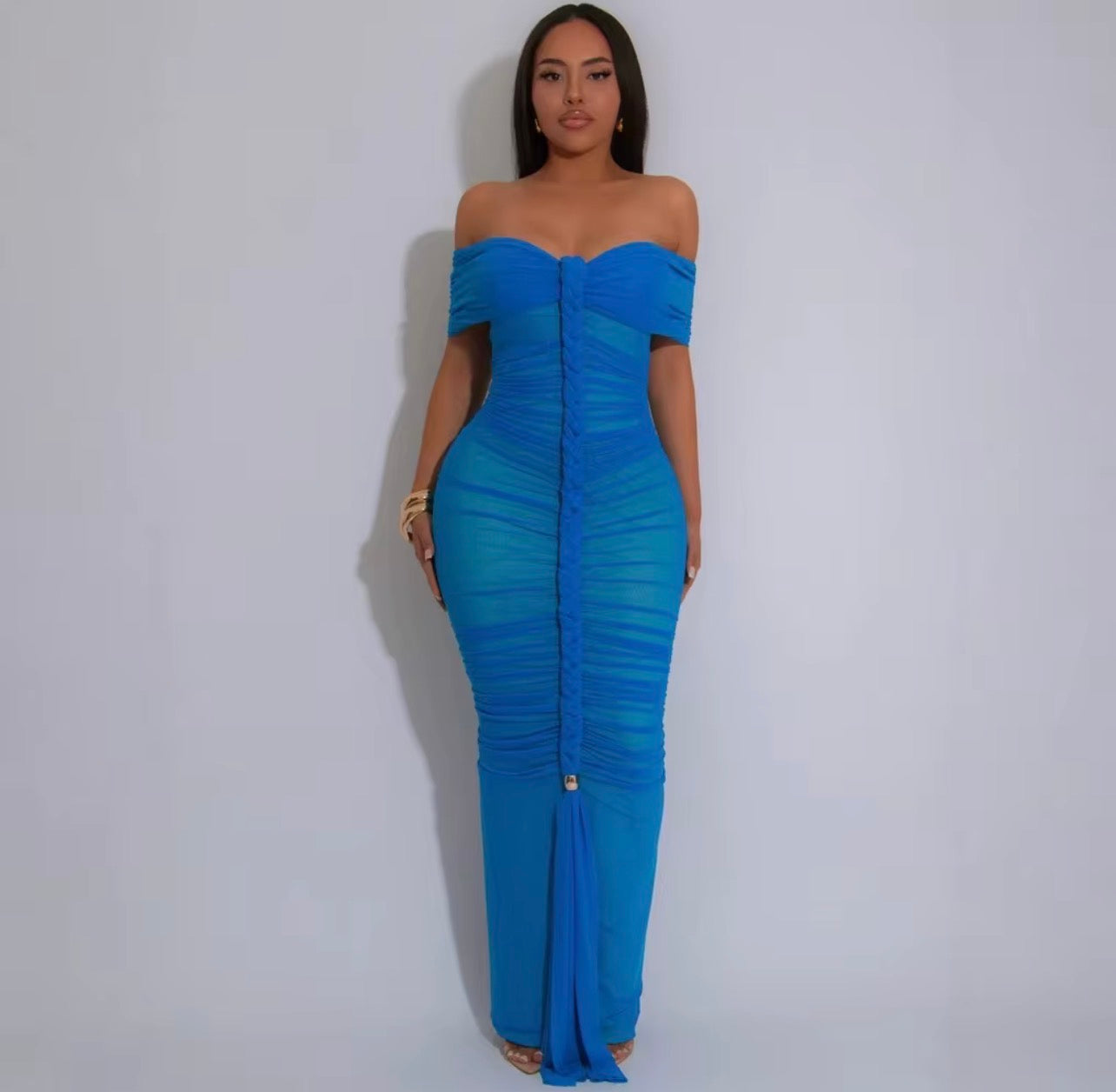 Vestido justo fraseado sexy