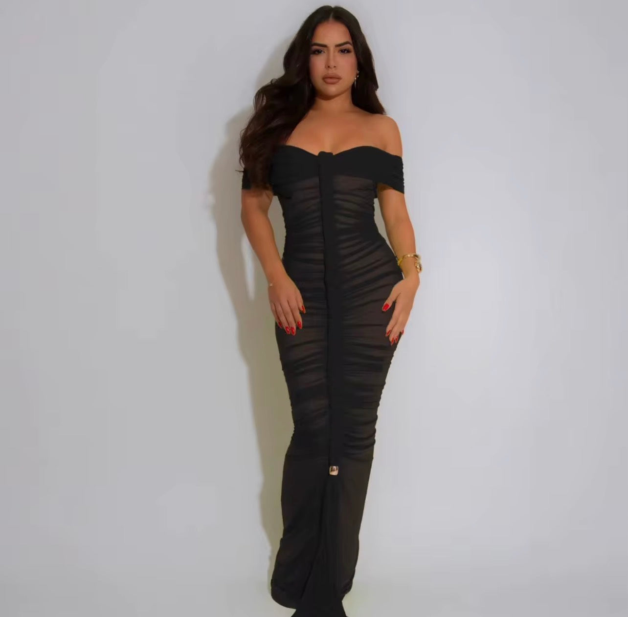 Vestido justo fraseado sexy