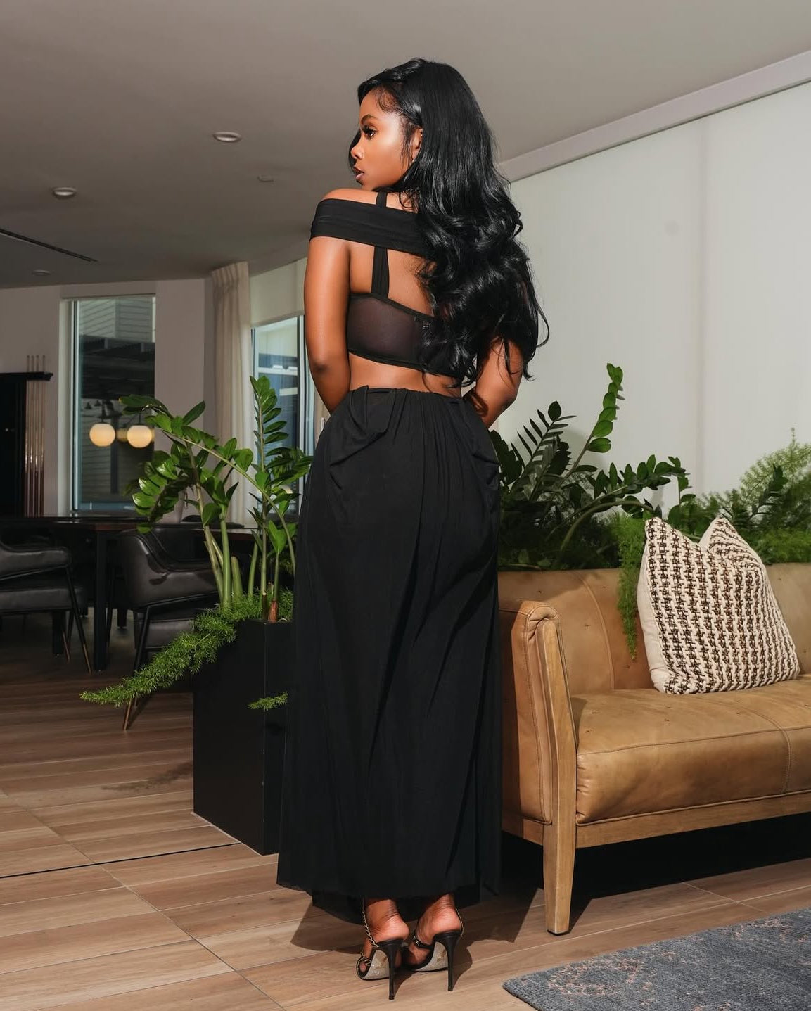 V80008#  Vestido transparente em camadas alças multiplas para festas na praia na primavera/verão