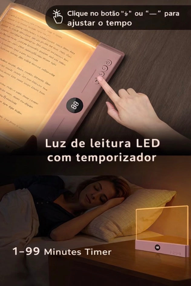 VIRAIS Luz de Leitura para Livros, Iluminação de Mesa,Luz LED Inteligente para Leitores, Artistas, Estudantes, Dormitórios, Estantes de Livros