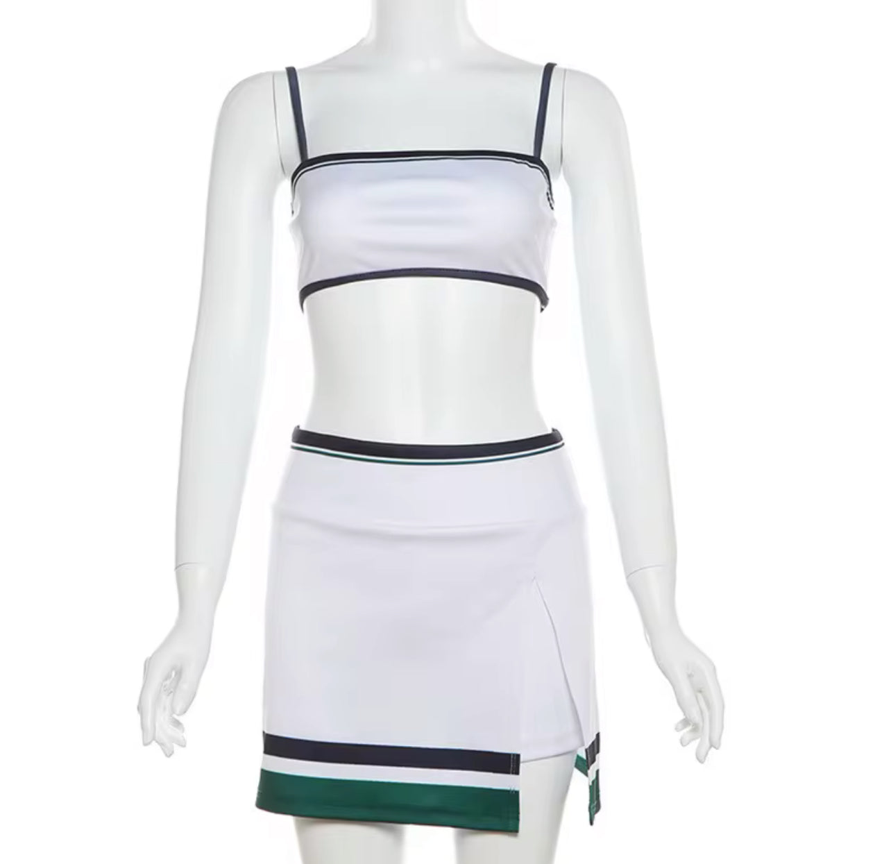 CJ1012# conjunto 2 peças short junto com saia