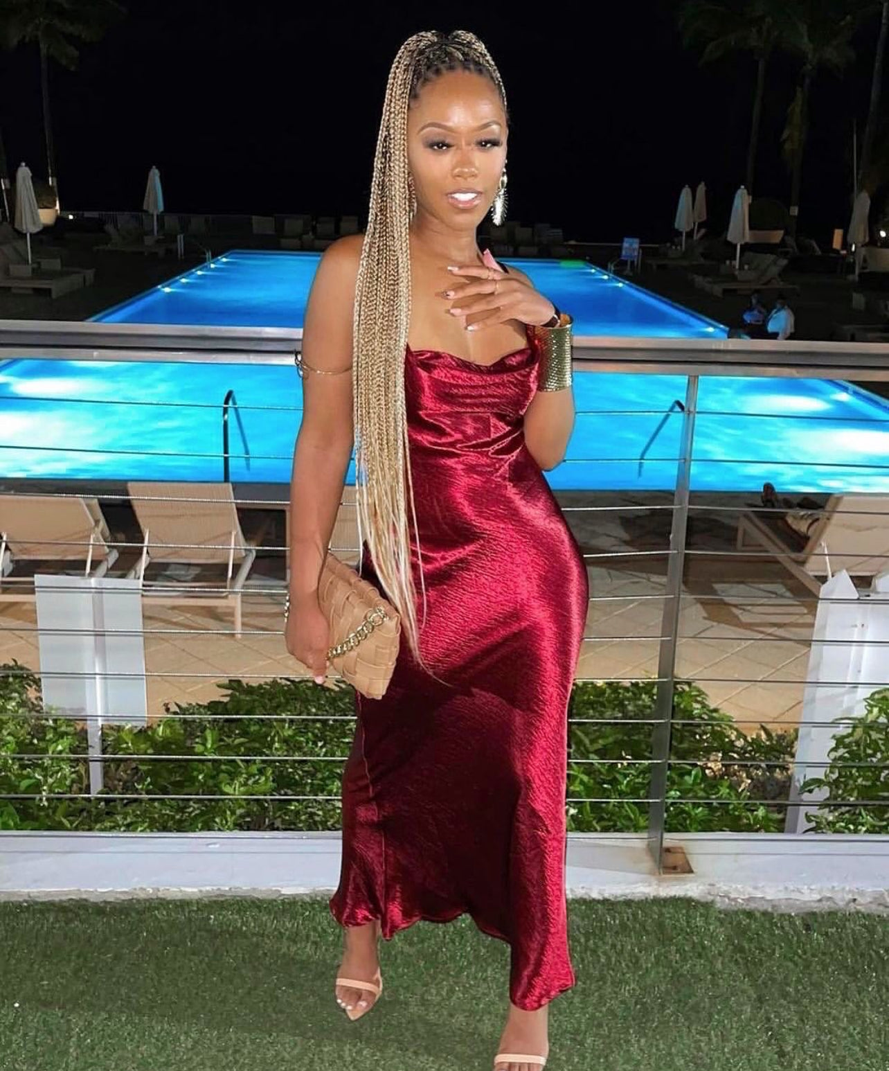 1720# backless maxi in satin, spaghetti waist