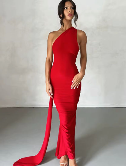 VM10501# vestido longo justo fraseando atrás