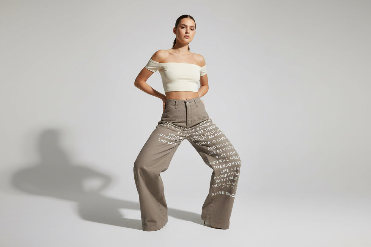 jeans vintage cintura alta jeans em linha reta streetwear