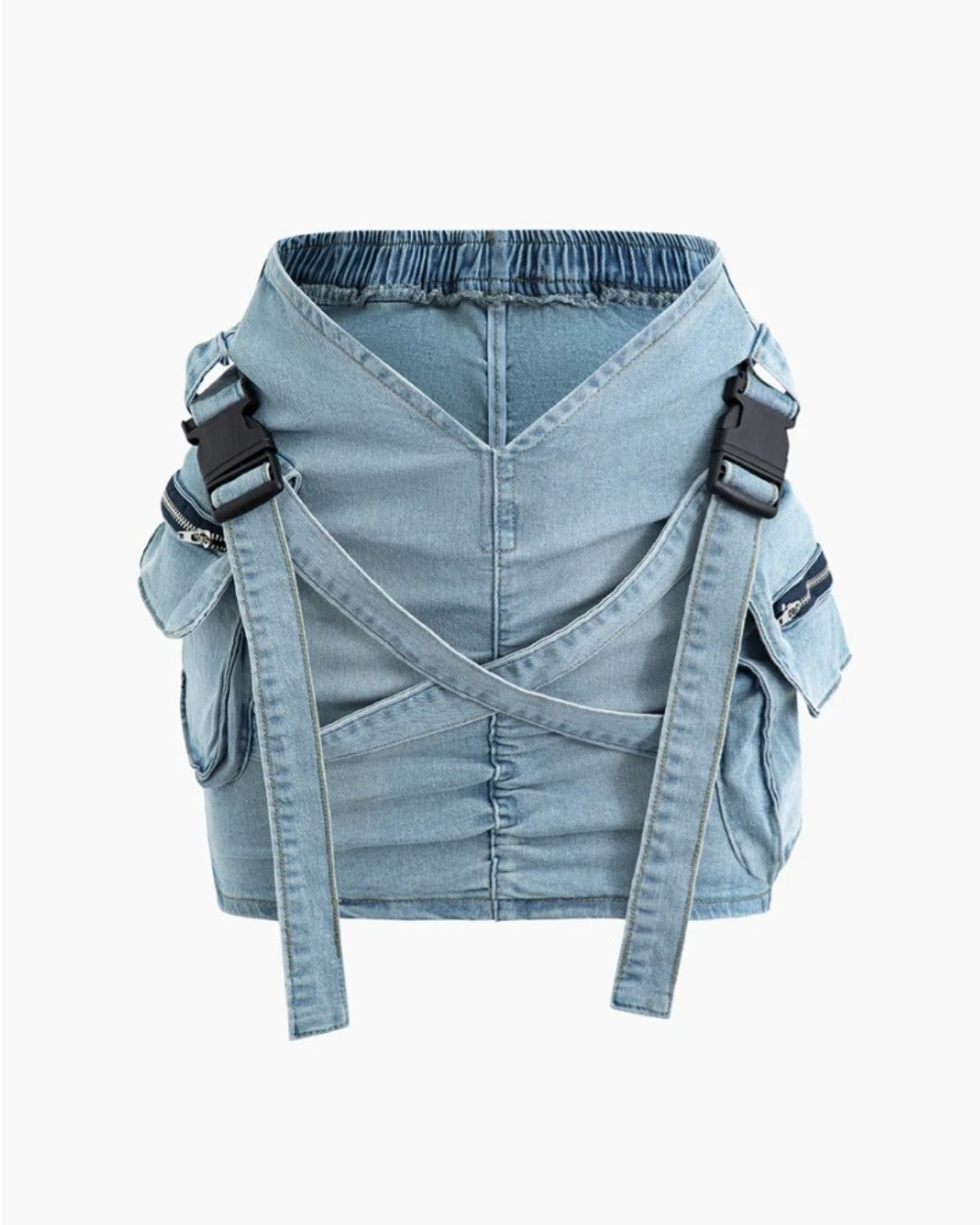 1867# irregular mini skirt