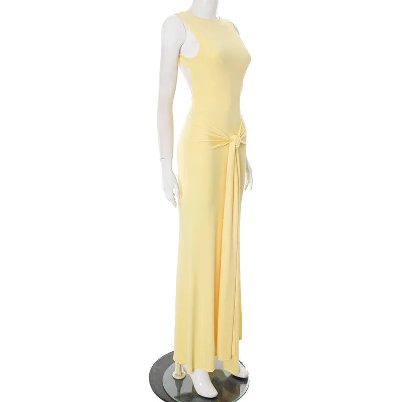 Vestido de saia sem alças  slim fit sem costas sexy