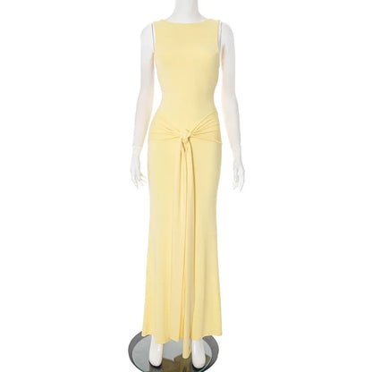 Vestido de saia sem alças  slim fit sem costas sexy