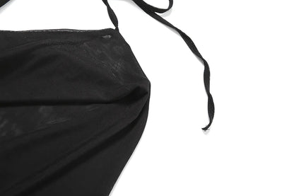 Conjunto de 2 peças feminino de malha plissada e balanço simples, frente única, top chique + mini saia franzida